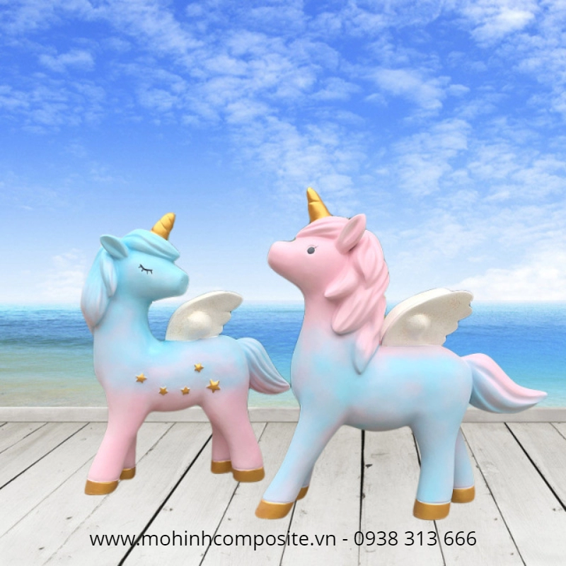 mo hinh bang composite dep10 1 3494 - Mô hình ngựa pony composite cao cấp H1600mm